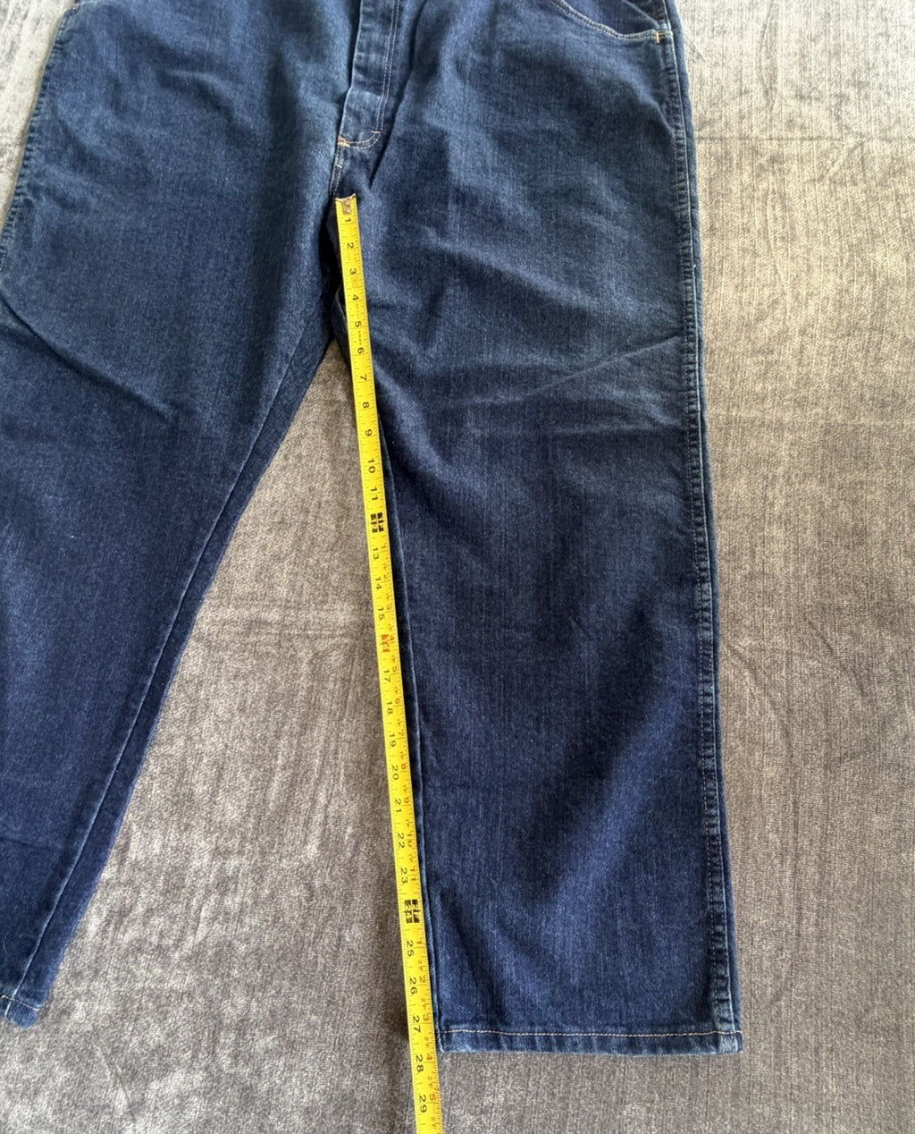 Basic Editions Regular Fit Flex Men’s 46W X 29L Denim Blue Dark Jeans NWT