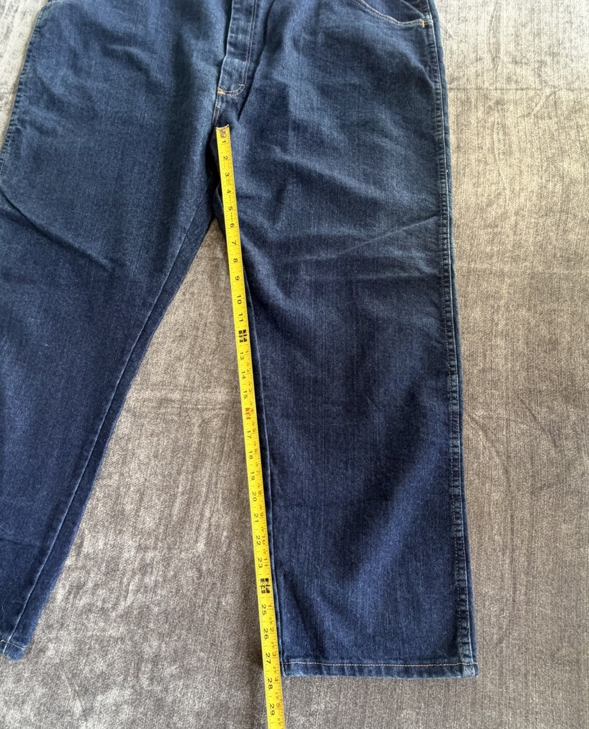 Basic Editions Regular Fit Flex Men’s 46W X 29L Denim Blue Dark Jeans NWT