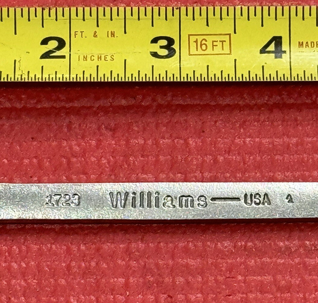 Vintage Wiliams Tools 1723, 7/16" X 3/8" Open End Wrench Made in USA !