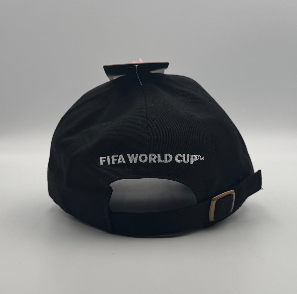 New FIFA World Cup 2026 Continental Emblem Hat Men's Black Sports Snapback Cap