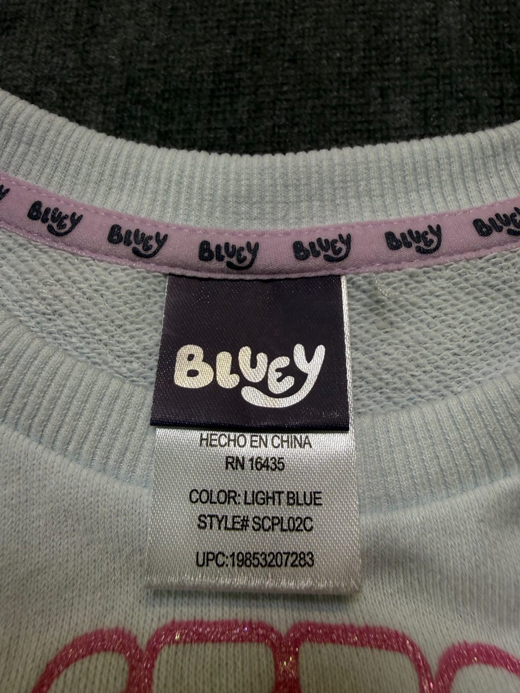 NWT Disney Bluey Better Together Sweatshirt Girls 5T Multicolor Crew Long Sleeve