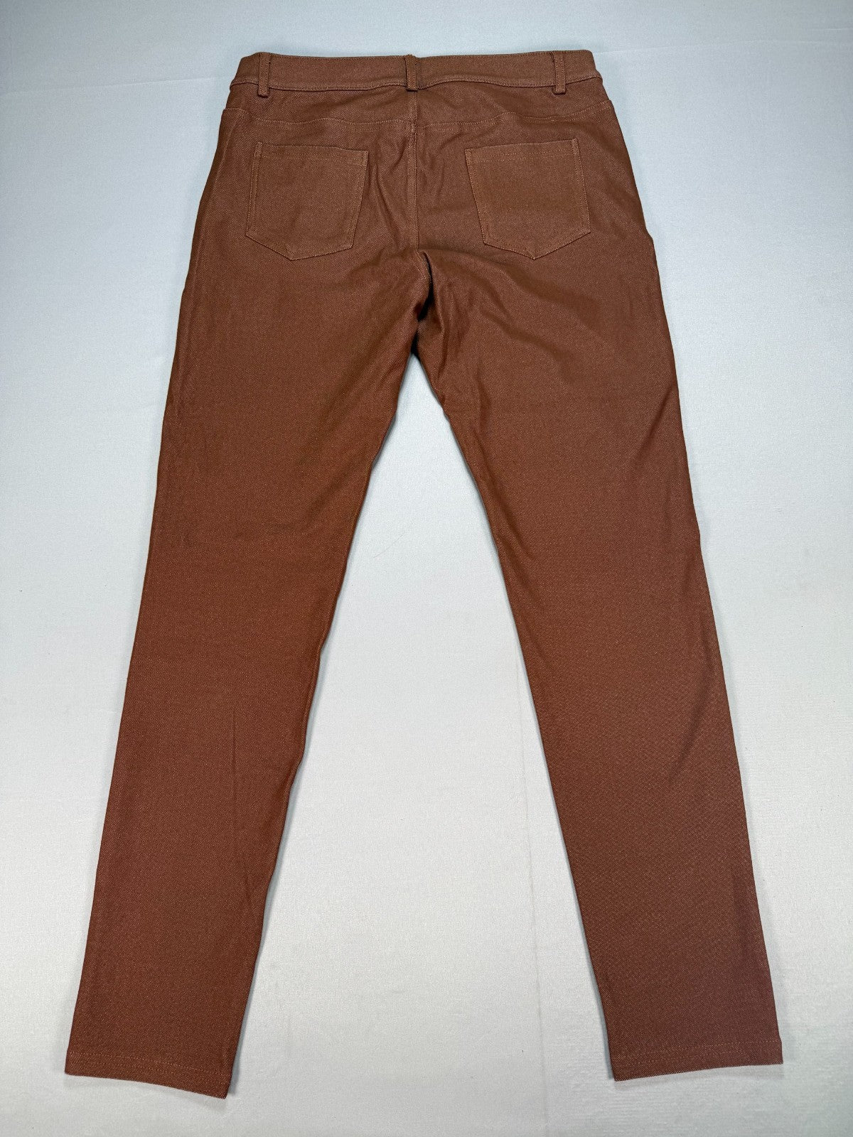 NWT Prolific Health Twill Slim Pants Womens XL Rust Brown Stretch Classic Preppy