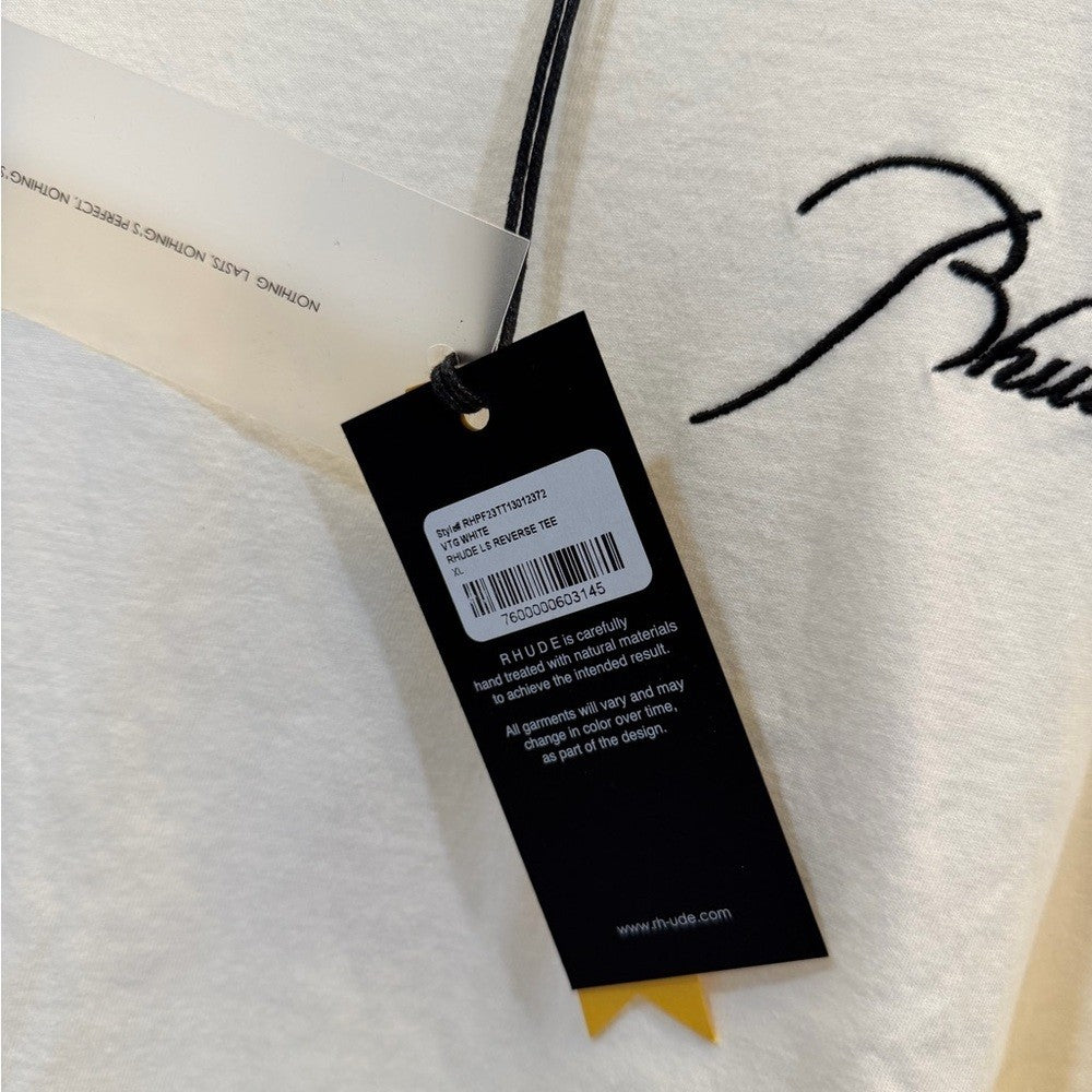 Rhude Off-White Logo Tee Size XL NEW WITH TAGS