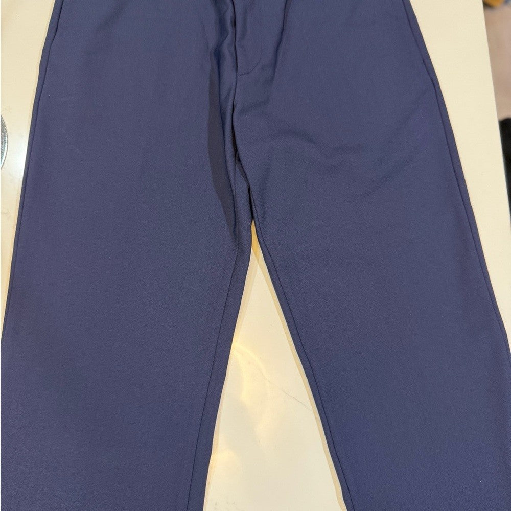 Off-White Men's Tech-Wool Slim Pants Sierra Leone Dark Blue Dress Pants 34x34
