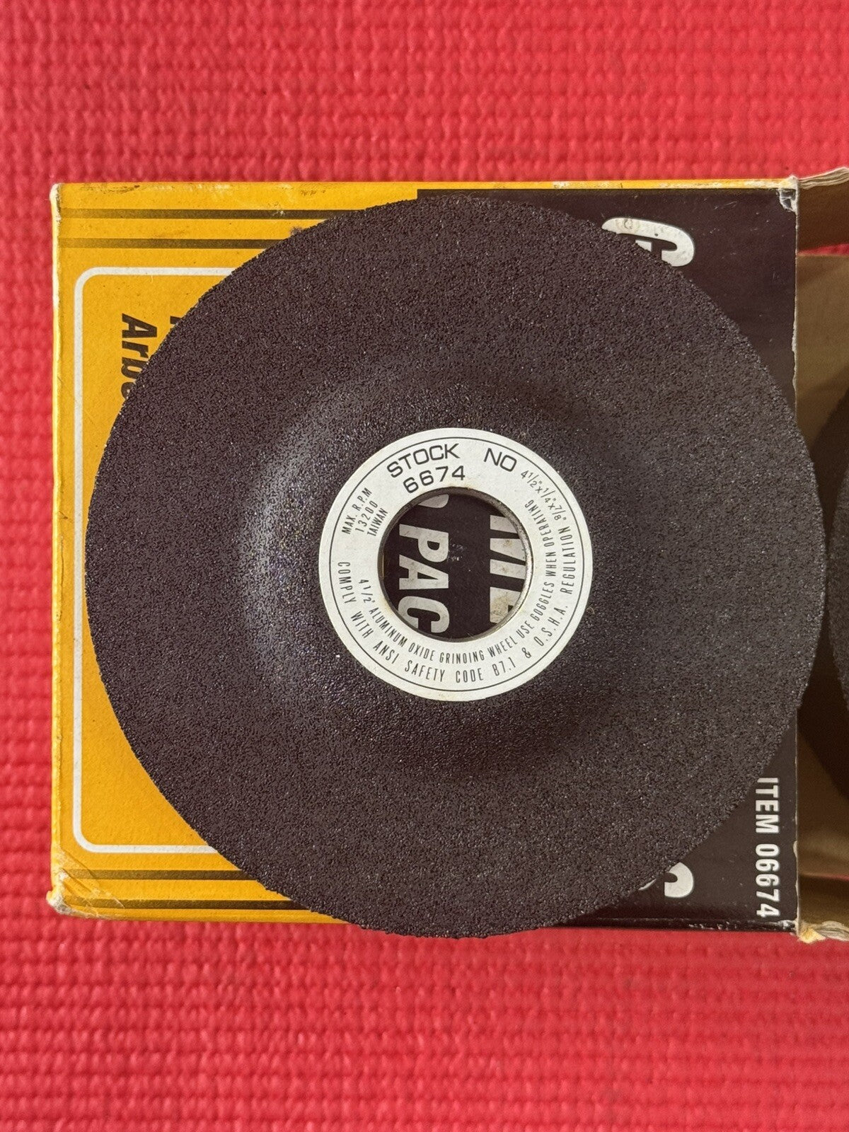 10 PACK Grinding Wheels For Metal 4-1/2" x 1/4" x 7/8”Disc Angle Grinder Grit 24