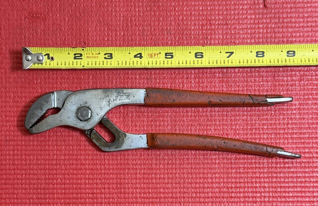 Vintage Snap on Tools 90AP 9" Adjustable Pliers Tongue Groove Underline Logo USA