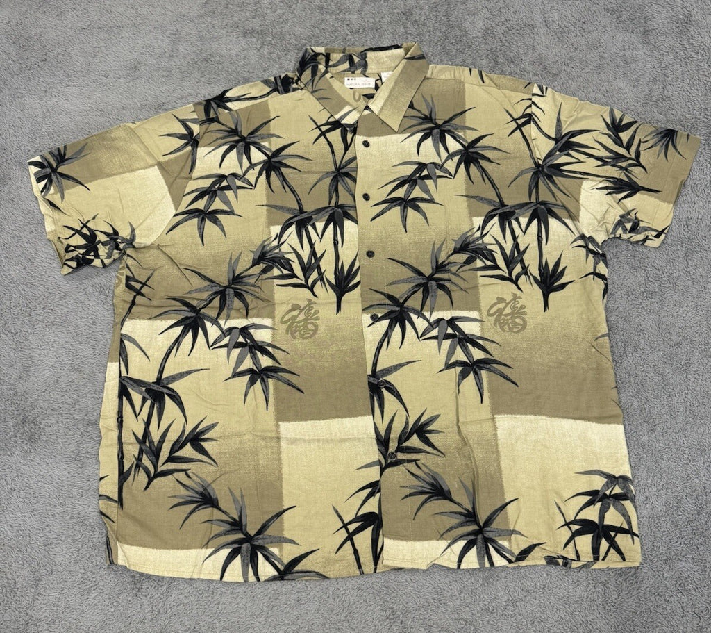 NEW Natural Issue Hawaiian Button Up Shirt Men's Size XXL Rayon Multicolor
