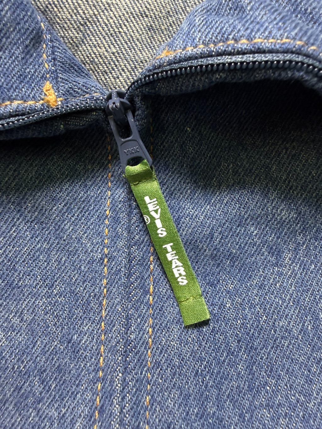 NWT Levi's X Tears Denim Track Jacket Men's Small Blue Full-Zip Collared Pockets
