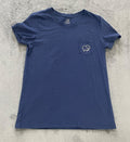 Ivory Ella Women’s Size Small Blue Short Sleeve T-Shirt With Wave Elephant