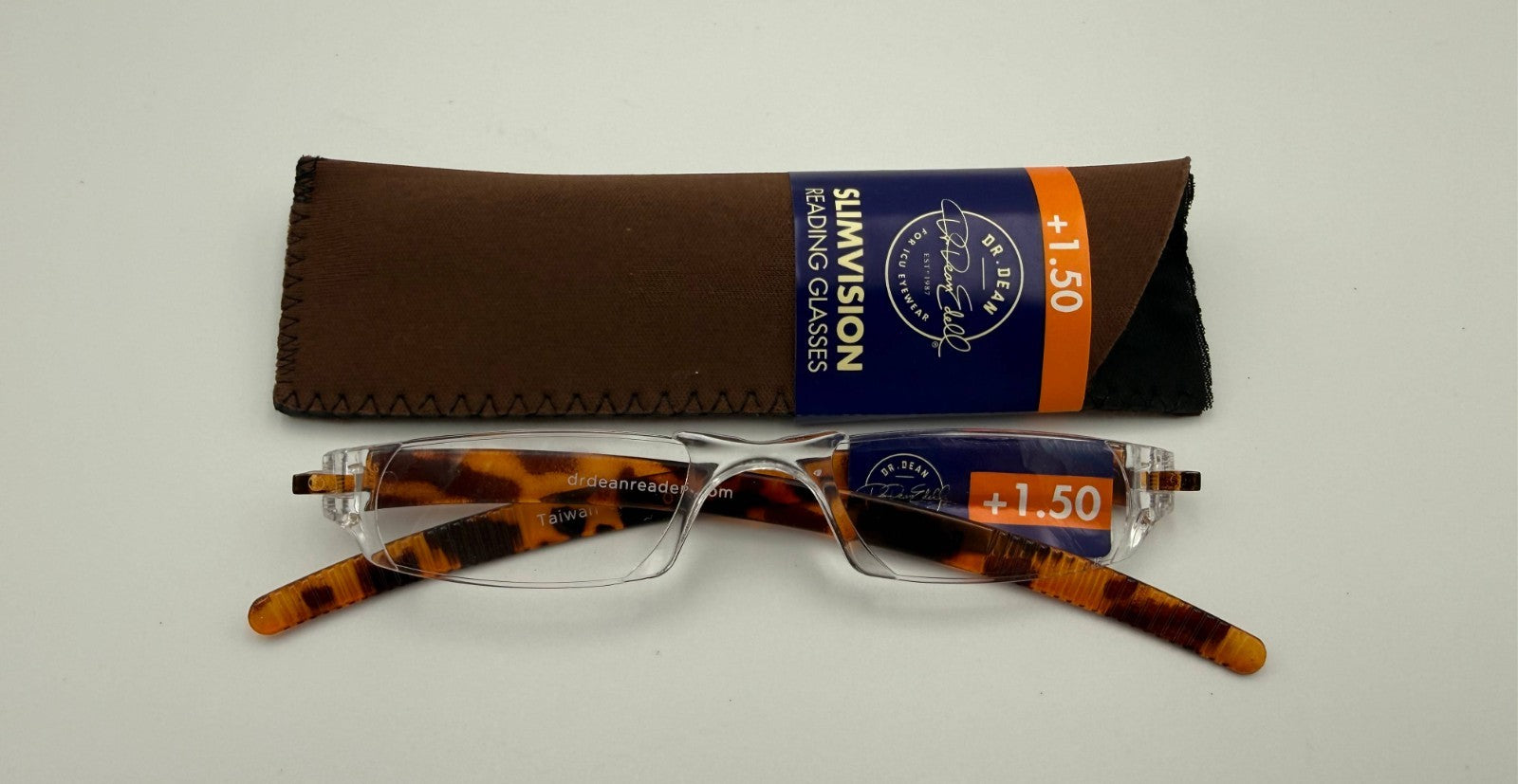 ICU Eyewear by Dr. Dean Edell Slim Vision Reading Glasses +1.50 Magnification
