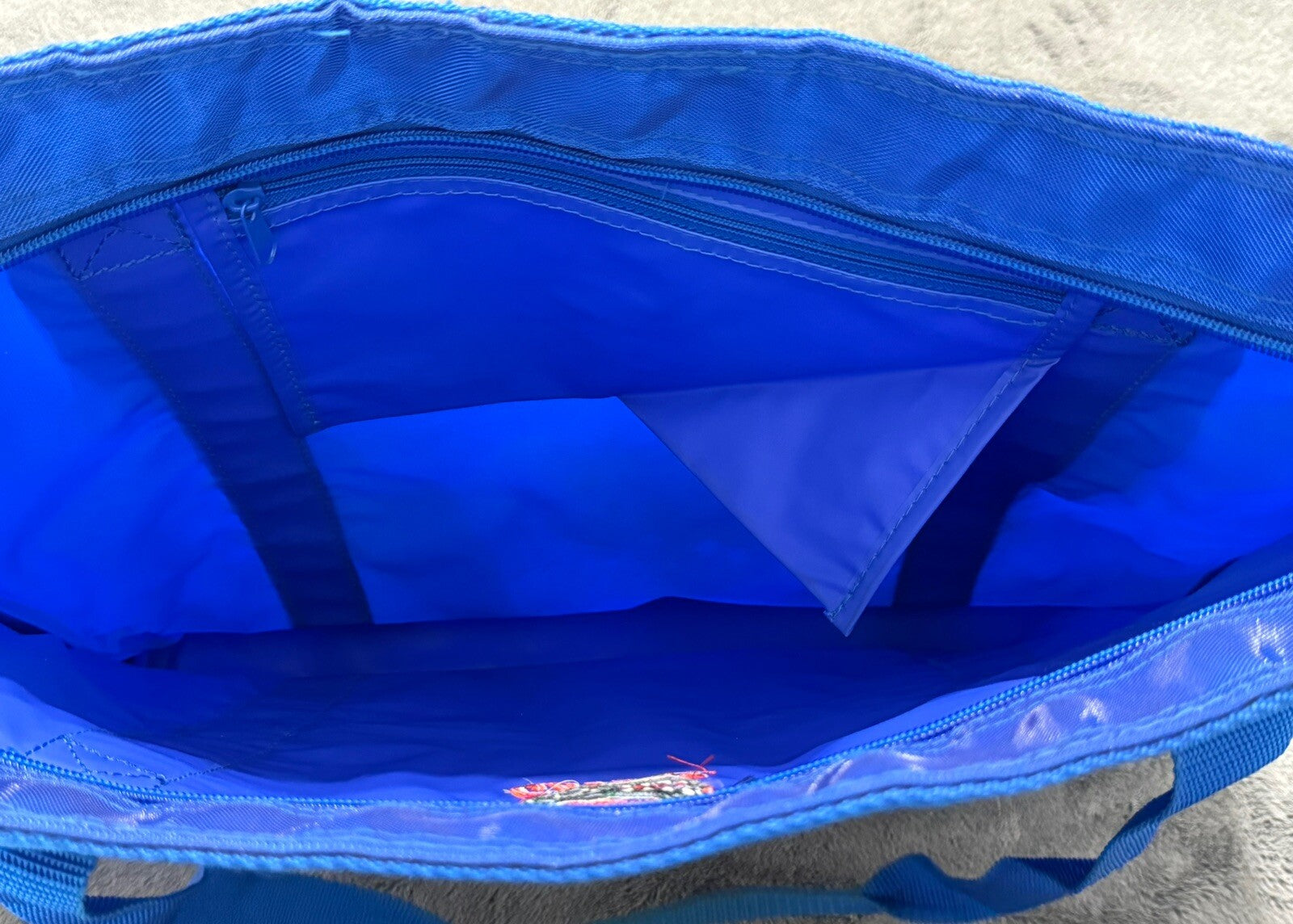 Vintage Gators iridescent Blue Tote Bag with Pockets & Logo