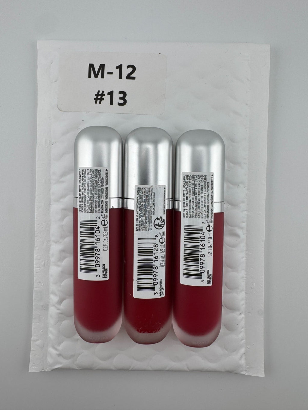 NEW Revlon Ultra HD Matte Lipcolor Womens Lightweight Liquid Lipstick - Set of 3