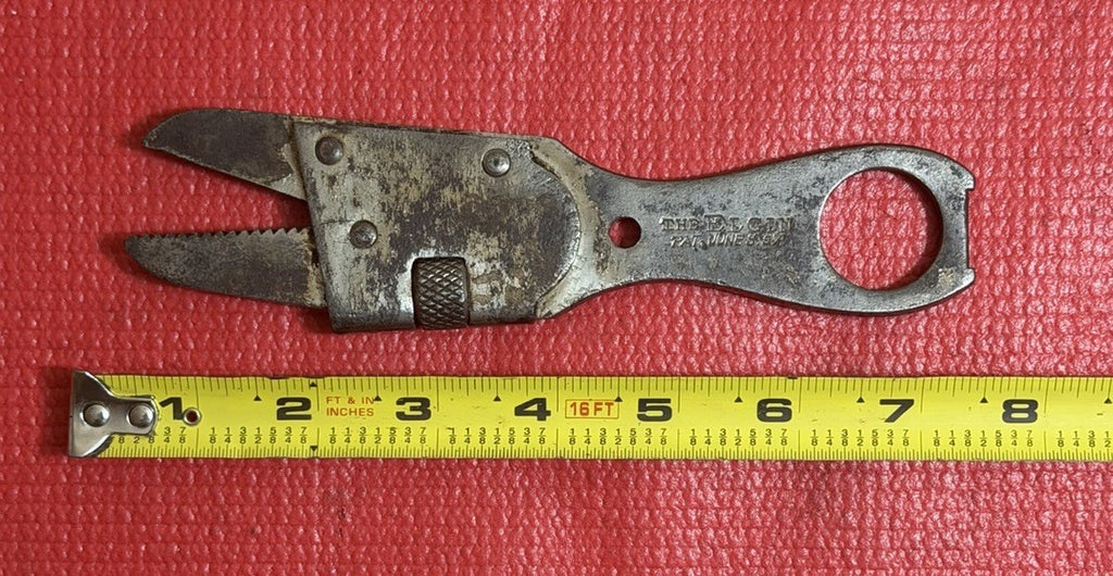 ANTIQUE THE ELGIN EXTRA JAW adjustable wrench PAT June 8 1897 Made In USA