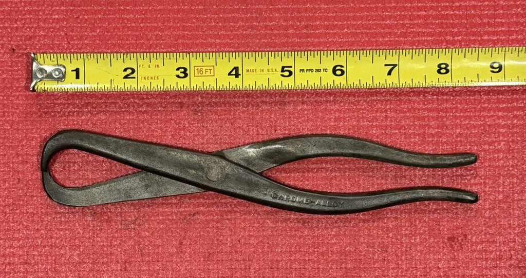 Vintage Chrome Alloy Tools Brake Spring Pliers Made in USA Antique Rare