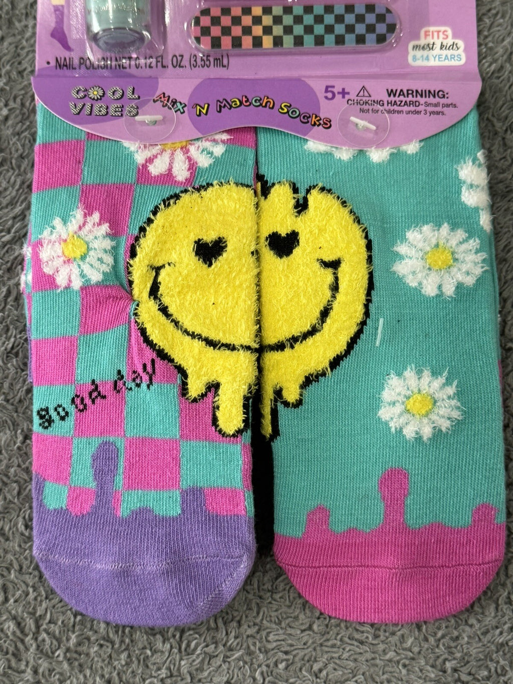 NEW WITTY FASHION COOL VIBES SOCKS AND NAIL POLISH
