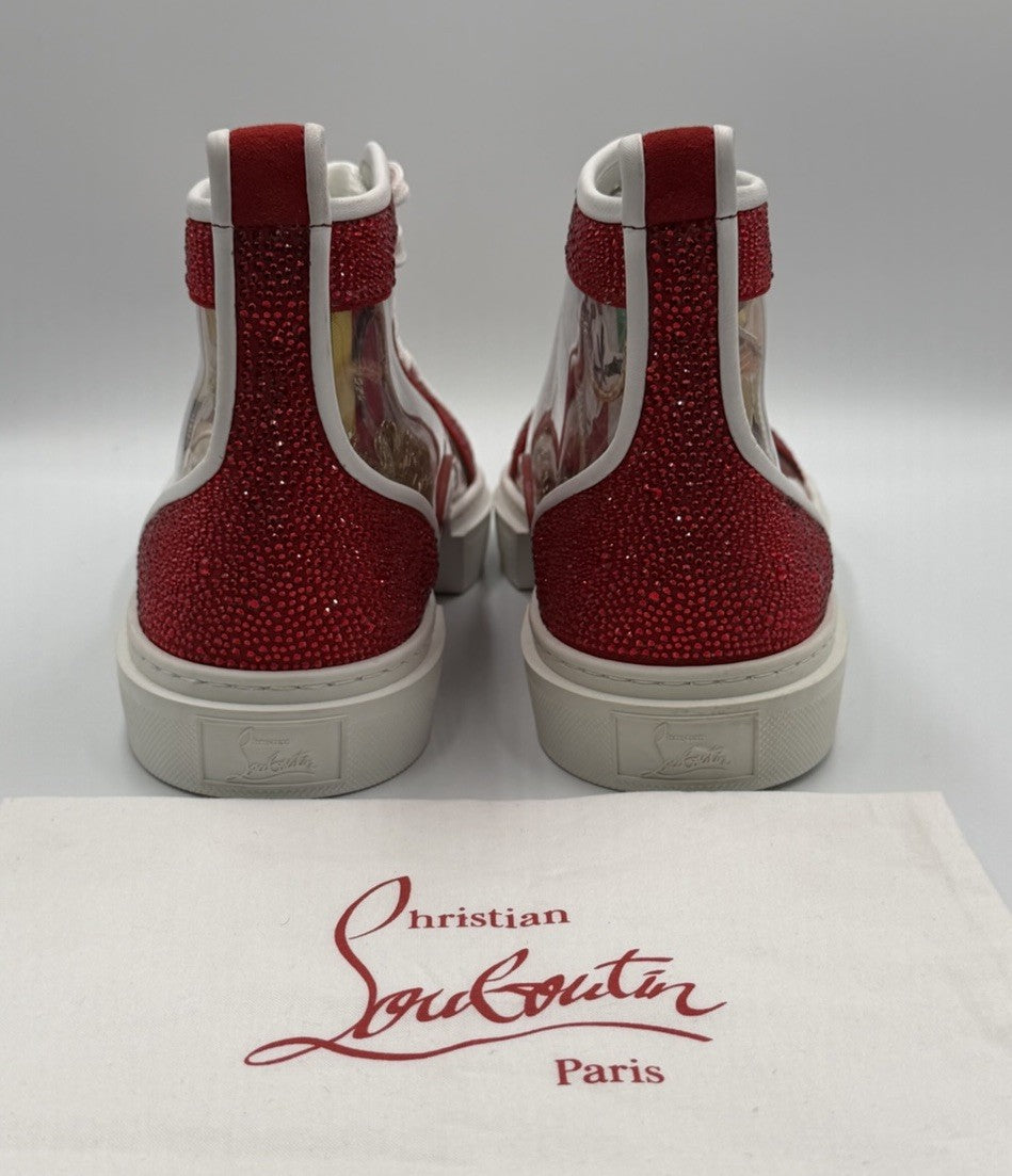 Authentic Christian Louboutin High-Top Trash Sneakers Mens Size 44.5 EU 11.5 US