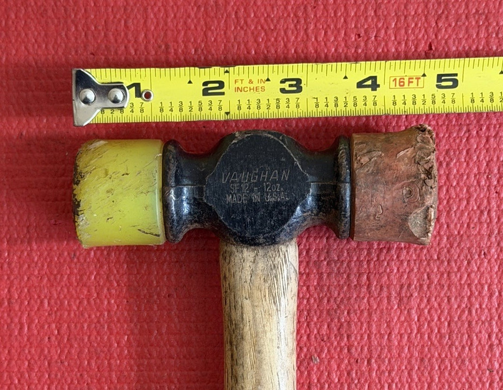 Vaughan SF12 12oz Soft Face Hammer 12" Wood Handle Made In USA