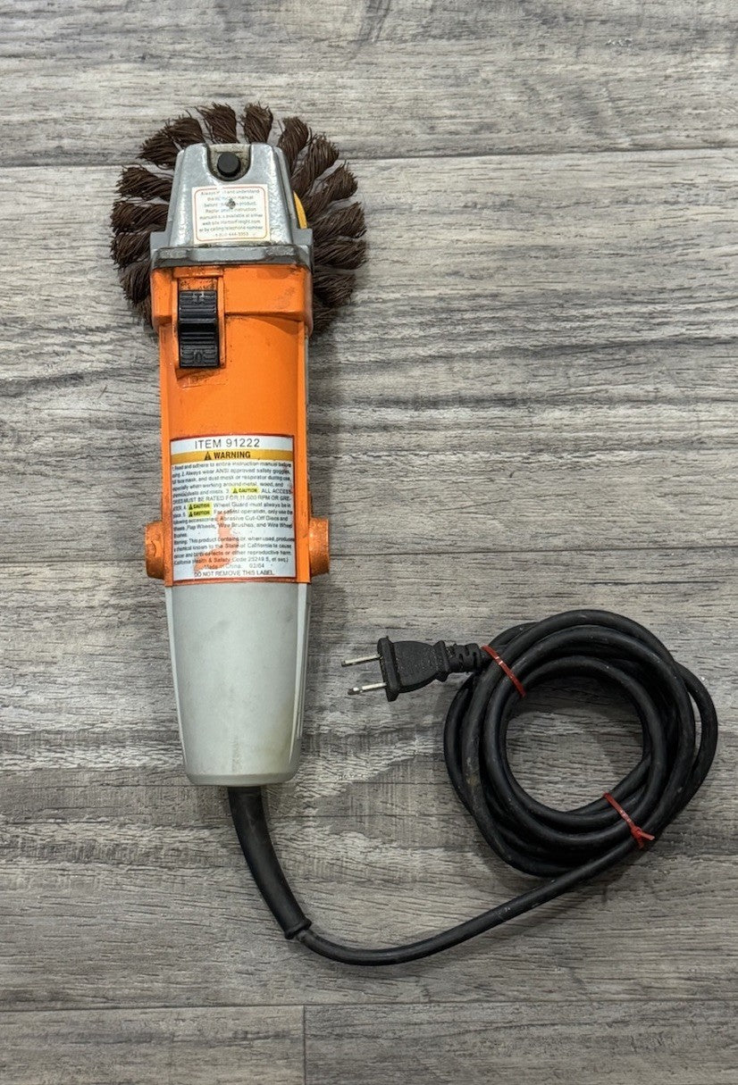 CHICAGO ELECTRIC POWER TOOLS No.91222  4”ANGLE GRINDER W/DeWalt Cable Twist Wire