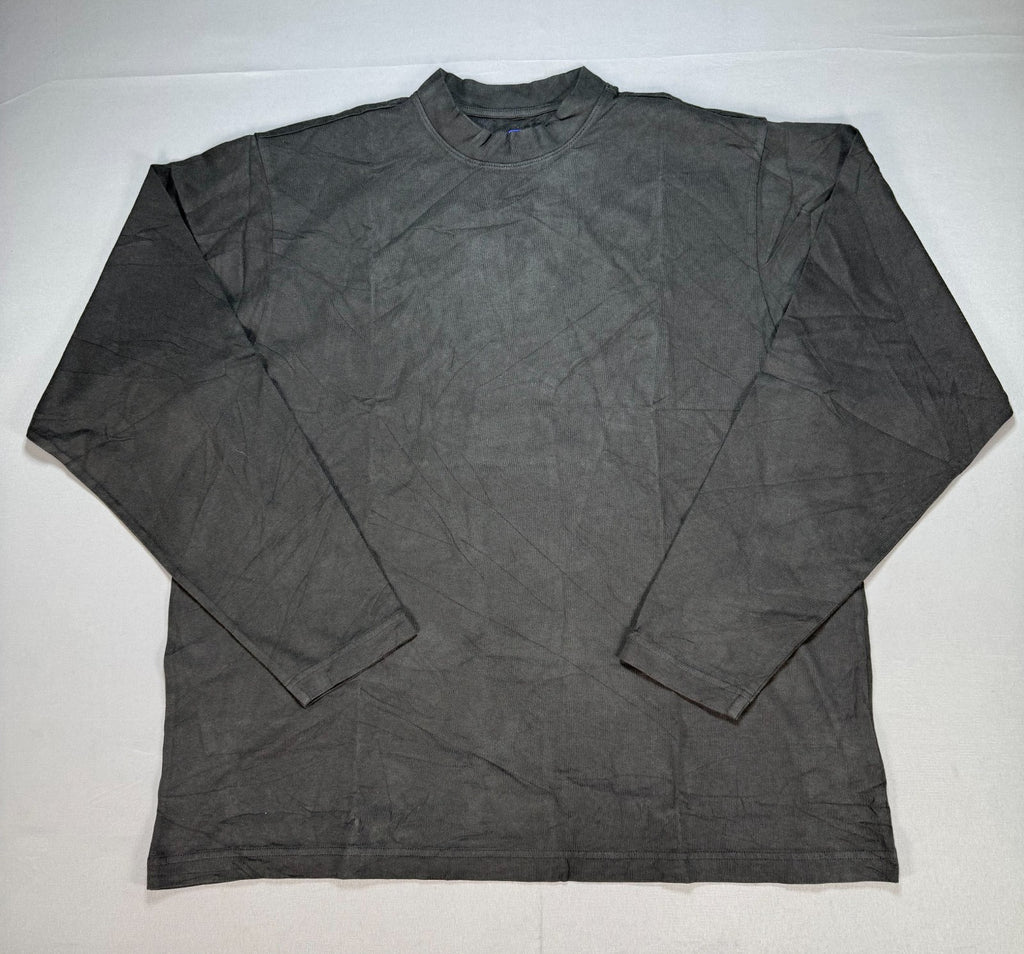 Yeezy YZY Gap Long Sleeve Pullover Shirt Men's Large Gray Crew Neck Streetwear