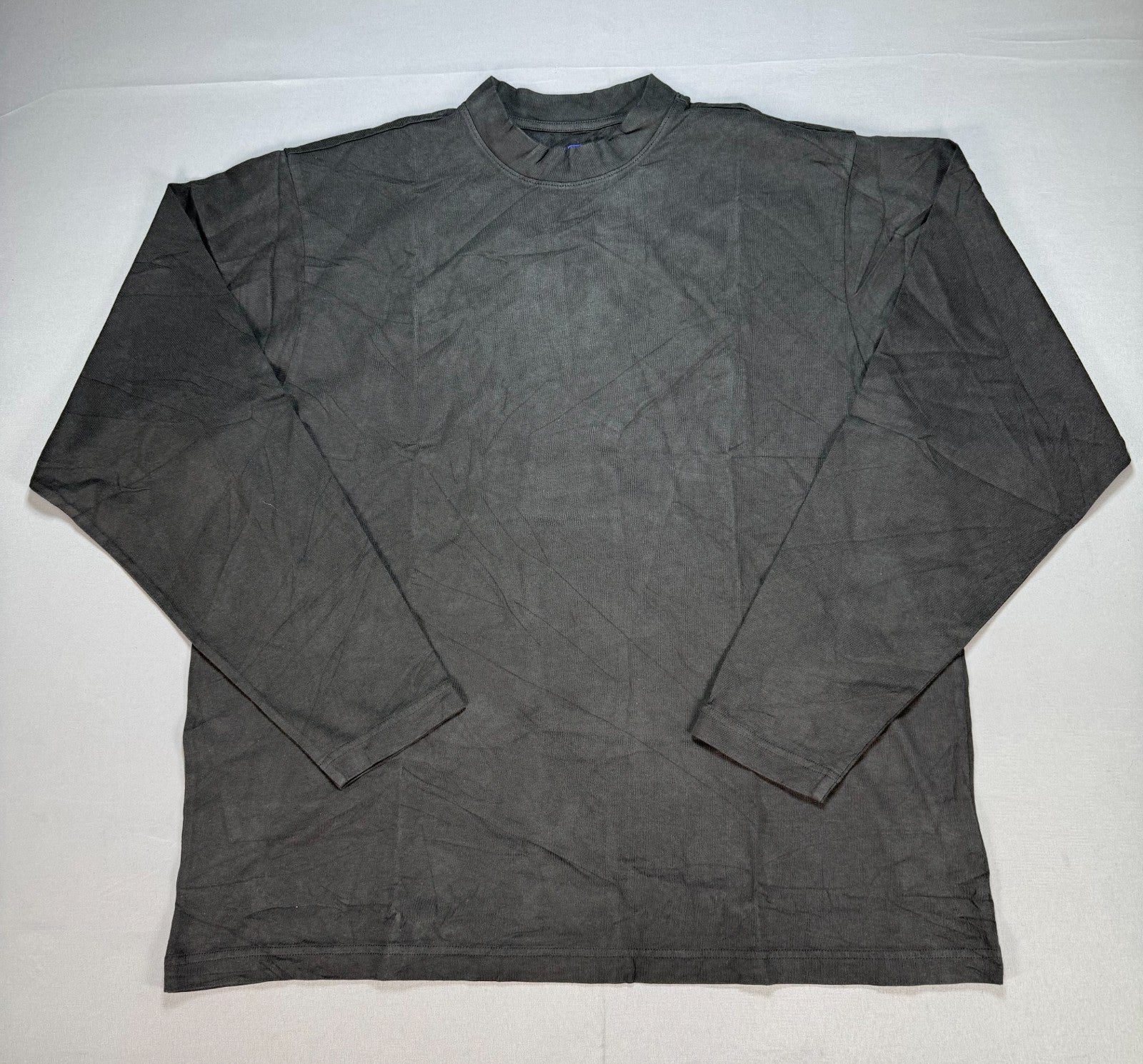Yeezy YZY Gap Long Sleeve Pullover Shirt Men's Large Gray Crew Neck Streetwear