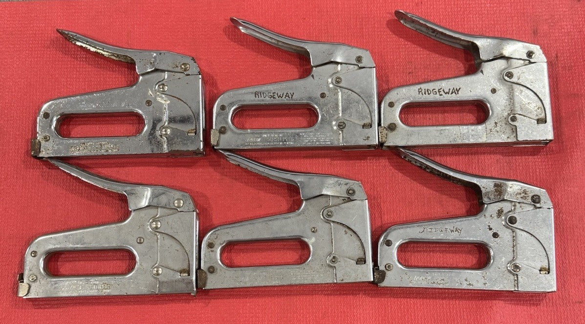 Arrow T-50, T-25 Lot of 6 Heavy Duty Steel Staple Guns- Tested working Condition