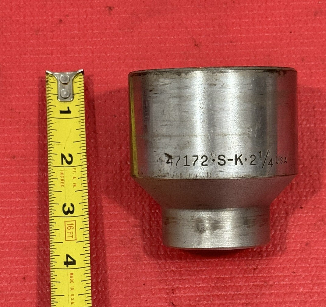 Vintage SK Tools 47172, 3/4” Drive SAE 2-1/4” Socket 12PT Made in USA