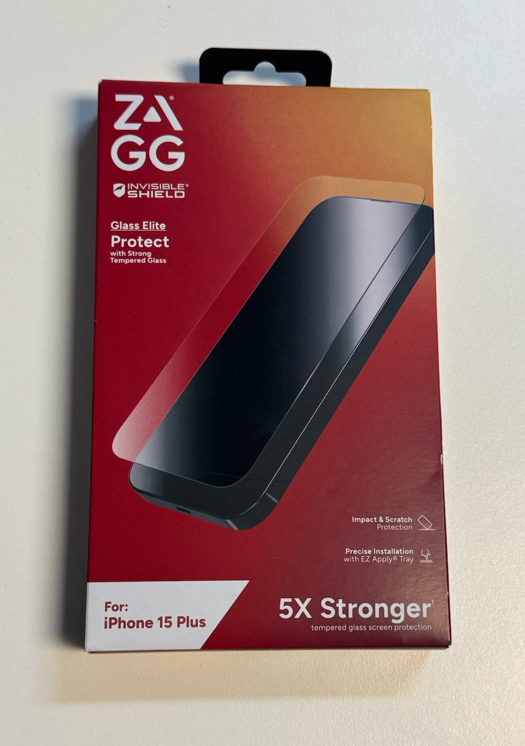 ZAGG Invisible Shield Glass Elite Screen Protector 5X Stronger Apple iPhone 15