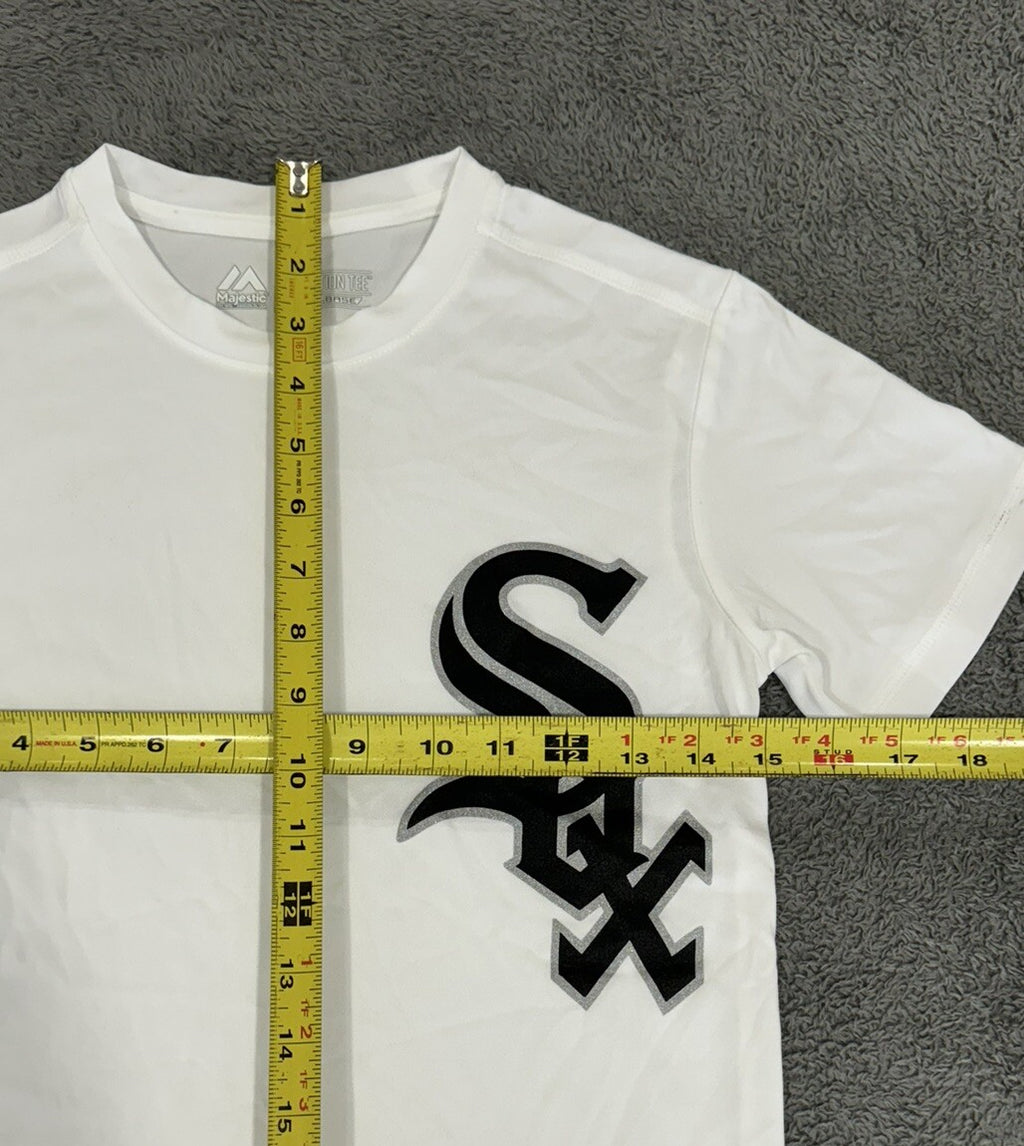 NEW Chicago White Sox Majestic Evolution Tee Cool Base Youth Size Small T-Shirt