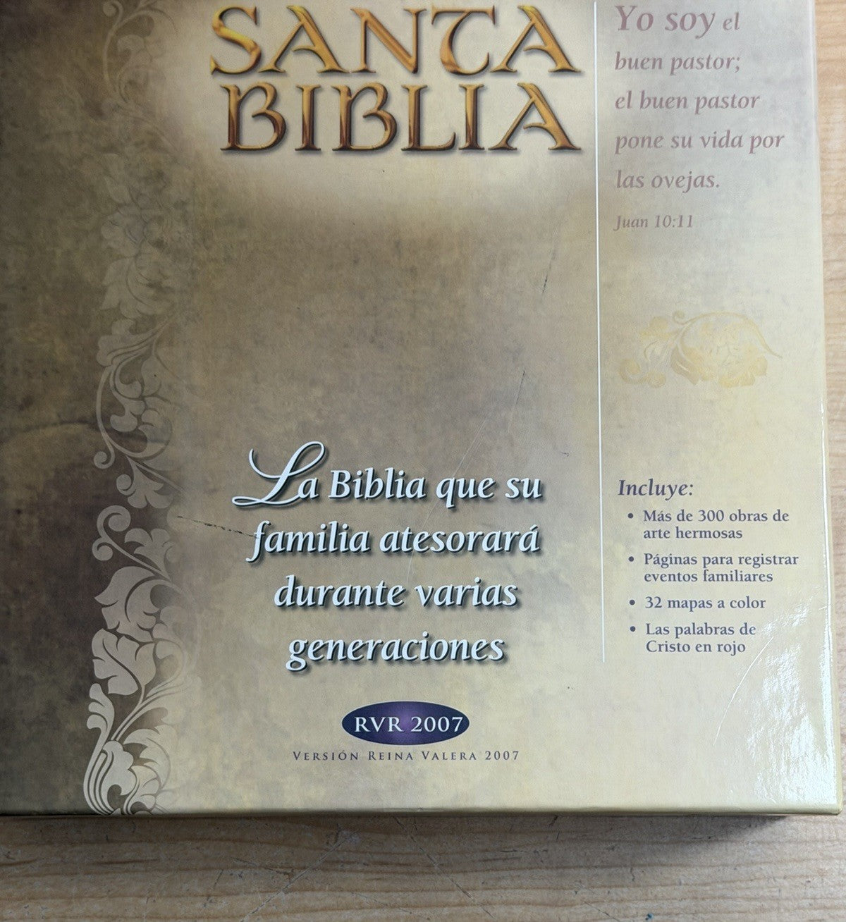 Santa Biblia The Holy Bible Spanish (2007) RVR Edición Especial WHITE/GOLD NEW