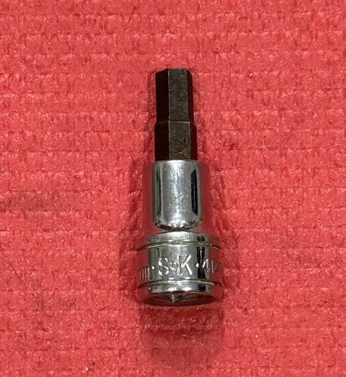 Vintage SK Tools 41406, Metric 7MM 3/8" Drive Hex Bit Socket Made in USA