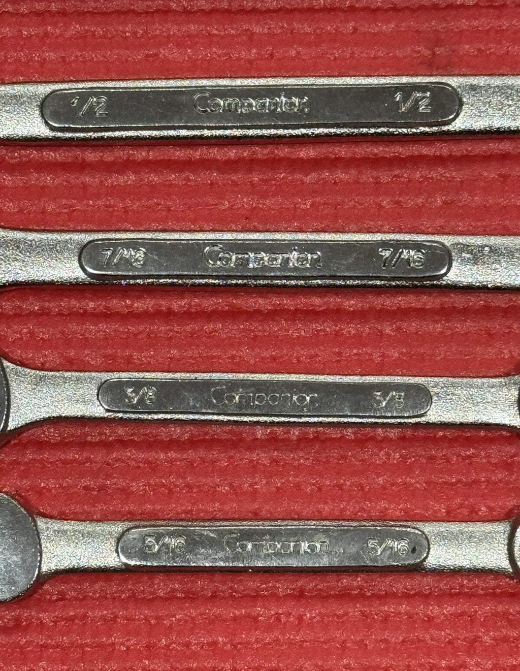 Vintage Companion 12 pc SET Combination Wrenches MATRIC & SAE NICE