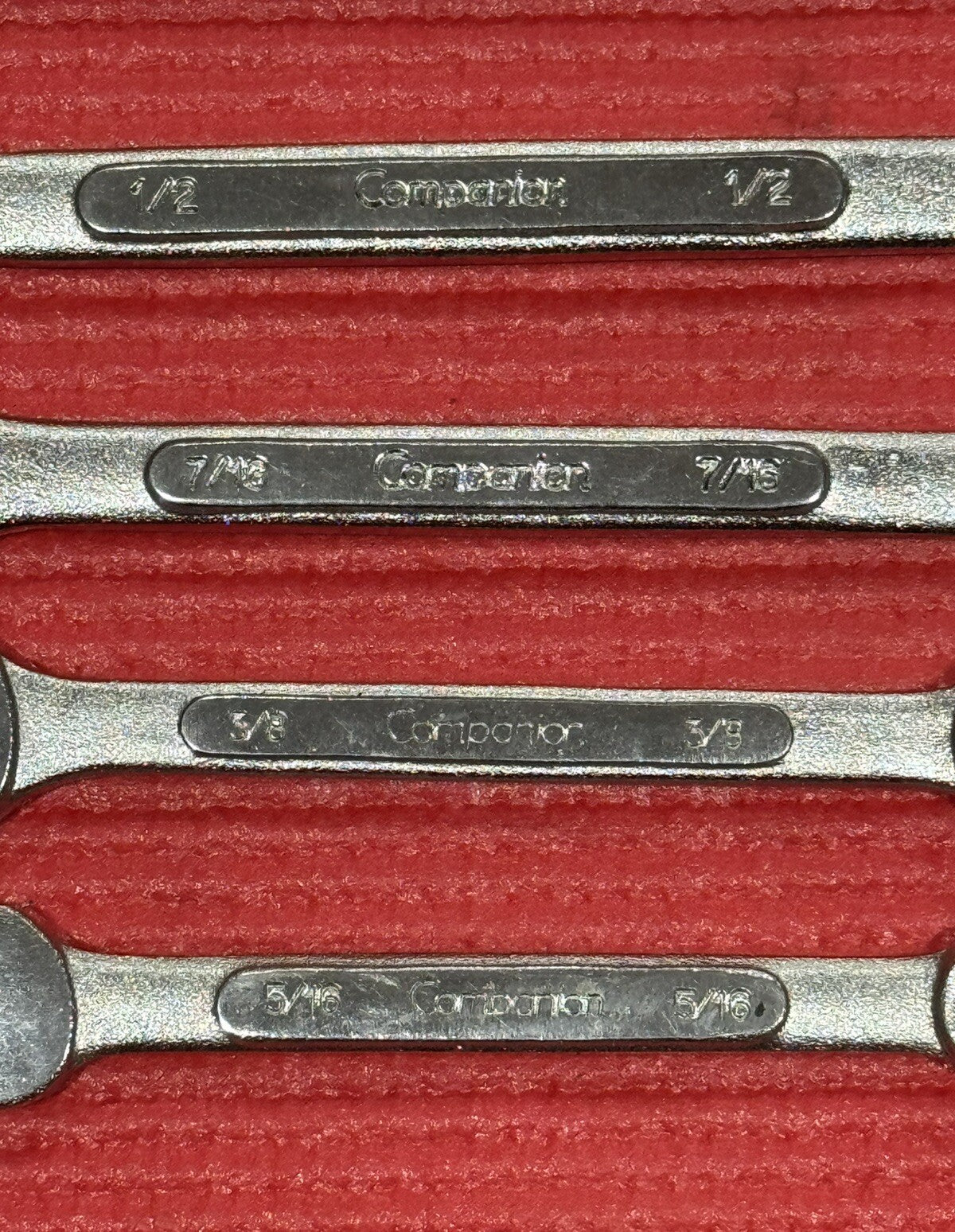 Vintage Companion 12 pc SET Combination Wrenches MATRIC & SAE NICE