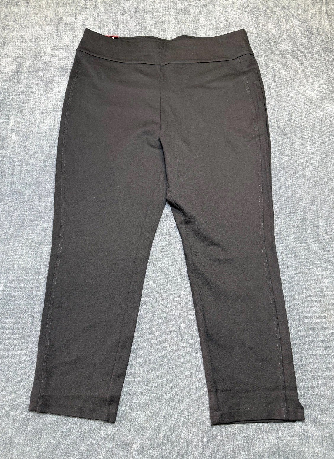 NWT Express Ponte Pants Women's XL Black Straight Leg Casual Wear Preppy Pull-On