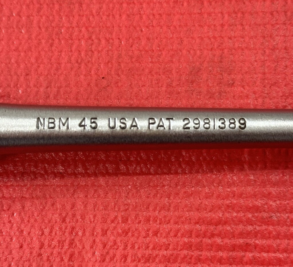 Vintage New Britain Machine Co. NBM 45 1/2" Drive 10" Long Knurled Ratchet