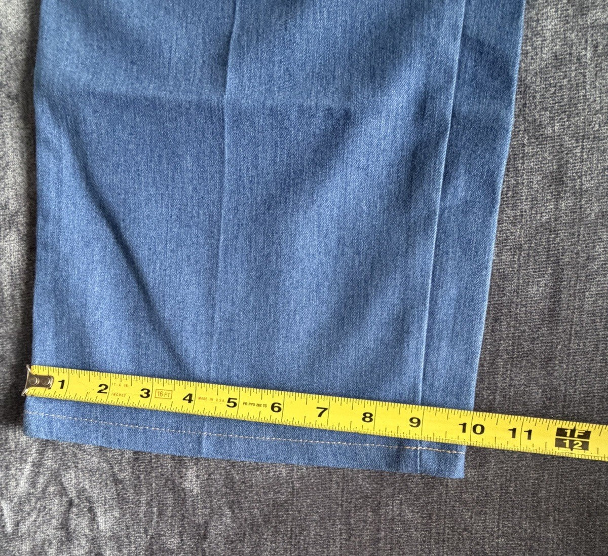 Basic Editions Comfort Action Stretch Men’s 46W X 32L Denim Blue Light Jeans NWT