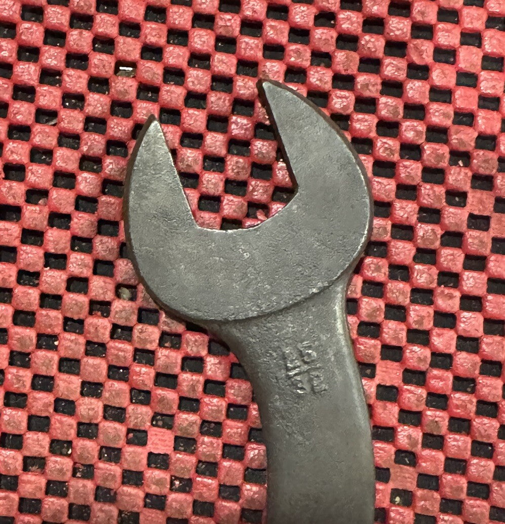 Vintage Fulton C1 Curved "S" Shaped, Open End Wrench 7/8”x 25/32” Made In USA N5