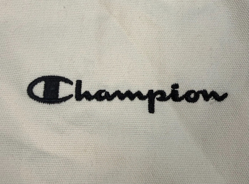 NWT Champion Logo Tote Shoulder Bag Women's White Purse Gym Travel Zip Pocket