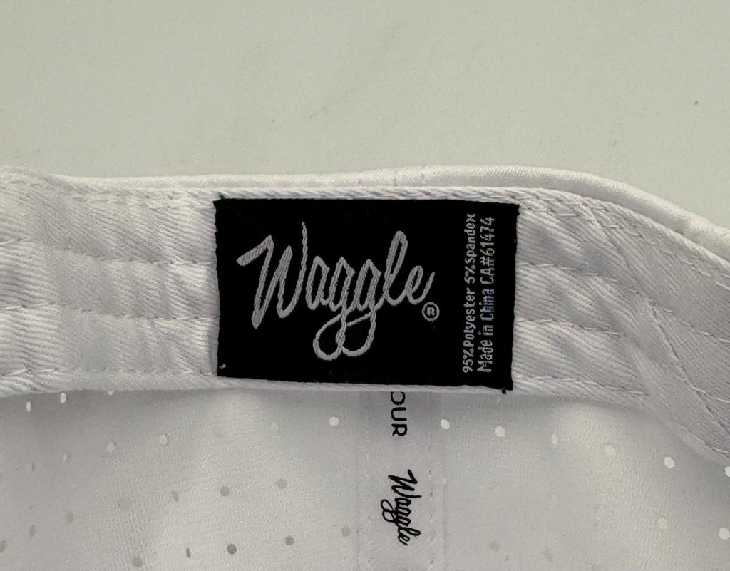 NWT Waggle Penguin Golf Hat White Adjustable Performance Snapback Baseball Cap
