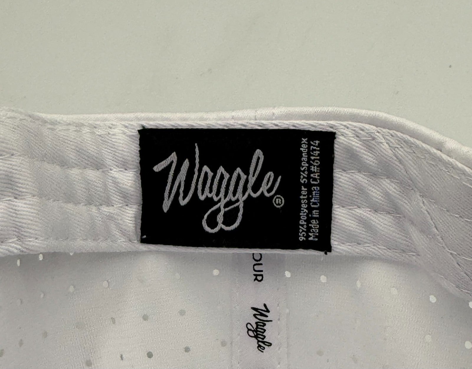 NWT Waggle Penguin Golf Hat White Adjustable Performance Snapback Baseball Cap