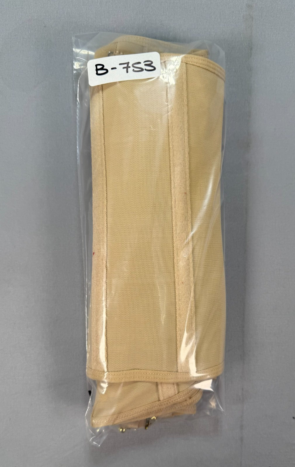 Womens Waist Trainer Corset Medium Beige Zipper Hook Tummy Control Body Shaper