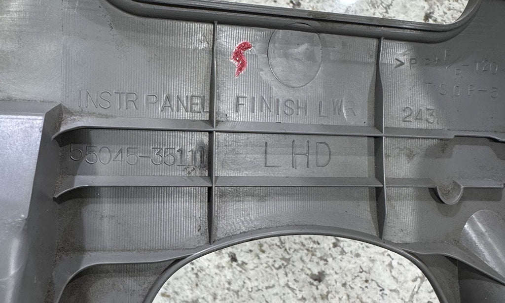 03-09 Toyota 4runner OEM Dash Knee Bolster Panel Trim Bezel Under Steering Wheel