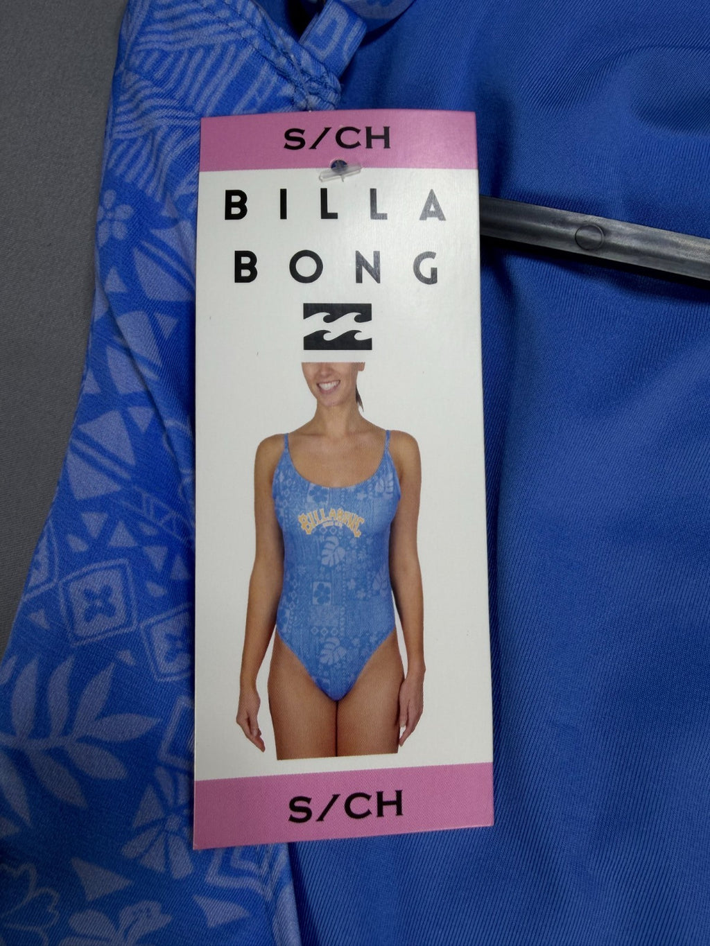 NWT Billabong One-Piece Swimsuit Women Small Blue Sleeveless Stretch Summer Gear