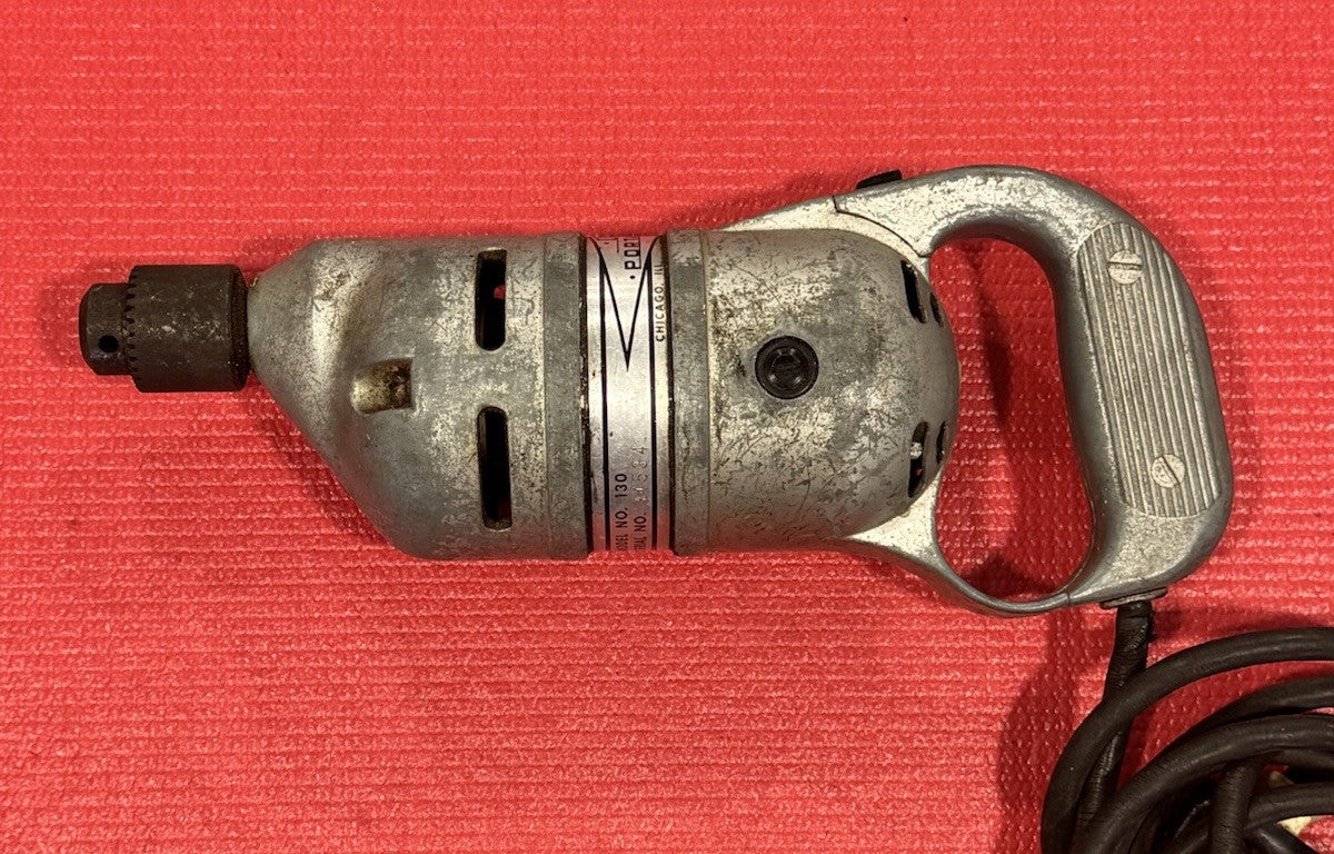 Vintage Cummins Portable Tools 1/4" Drill Model 130 Chicago, IL WORKS GREAT