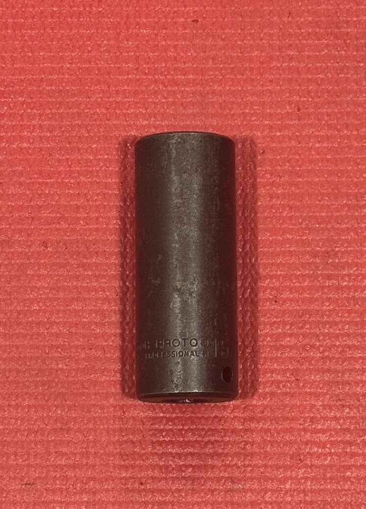Vintage PROTO Professional 7330H 15/16", 1/2" Drive Well Deep Impact Socket USA