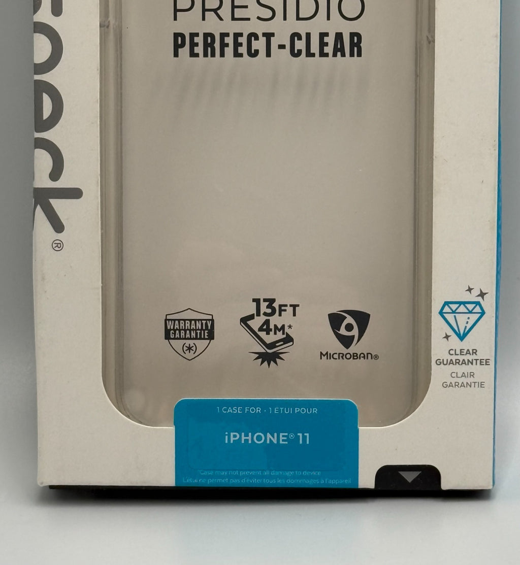 New Speck Presidio Perfect Clear Case Shockproof Cover for Apple iPhone 11
