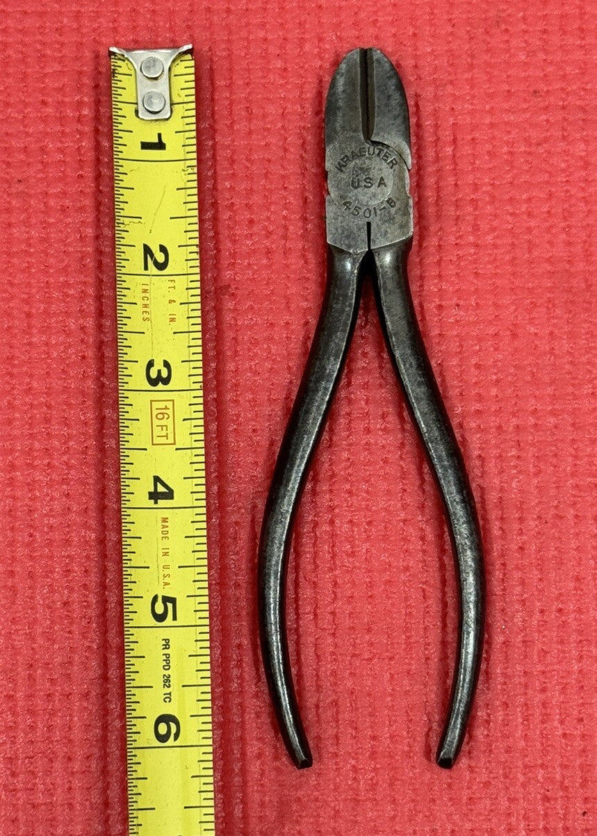 Vintage Kraeuter 4501-6  6”Diagonal Cutting Pliers Wire Cutters  Made In USA