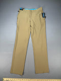NWT Birdie Bound Golf Pants Men's 32X32 Beige Flat Front Lightweight Performance