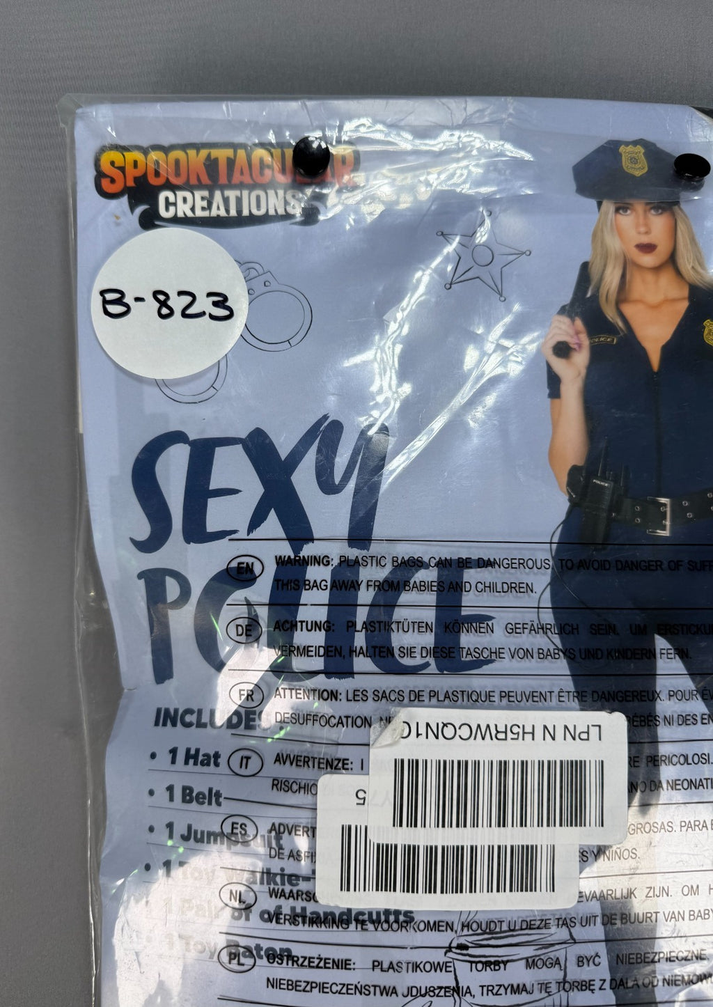 Spooktacular Creations Sexy Police Officer Costume Women's Size XL Halloween