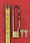 Vintage Yale Lock Bike Lock 7”inch Long  W/2 Keys Padlock Made in USA Very Rare