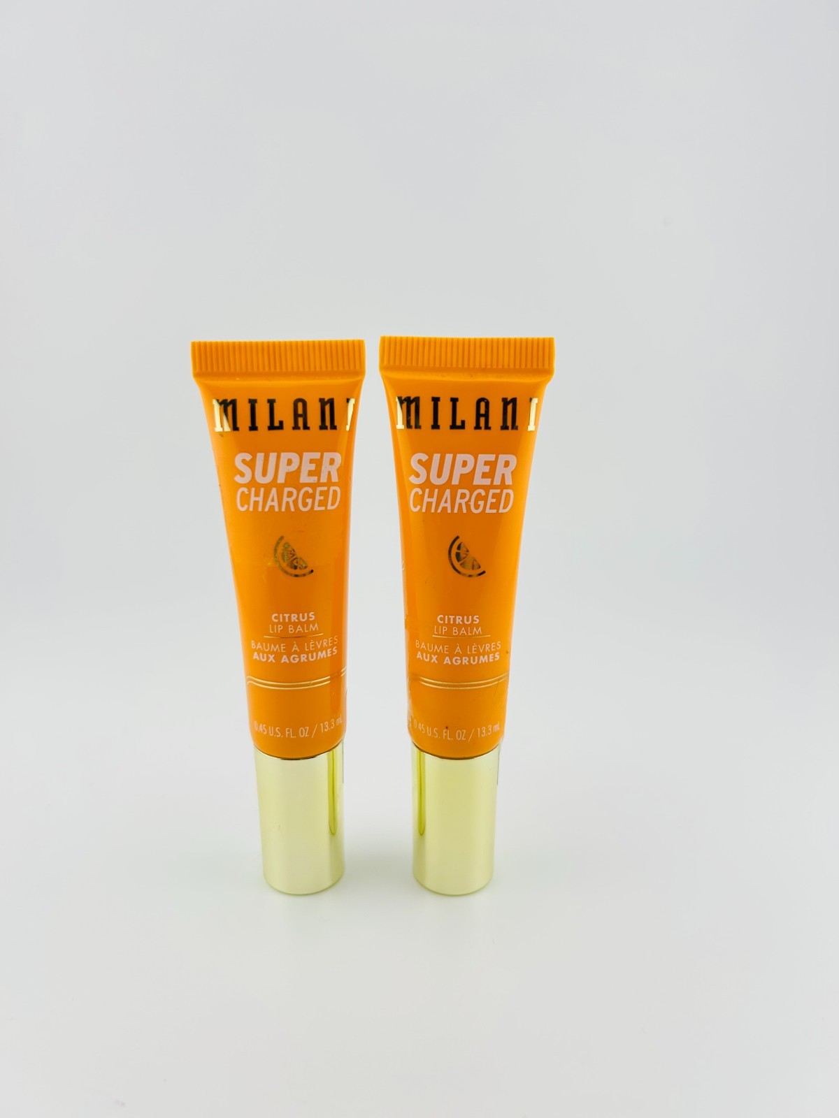 Set of 2 Milani #130 Super Charged Nourishing Regular Citrus Lip Balm